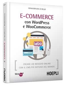 copertina 3d libro "Ecommerce con WordPress e WooCommerce"
